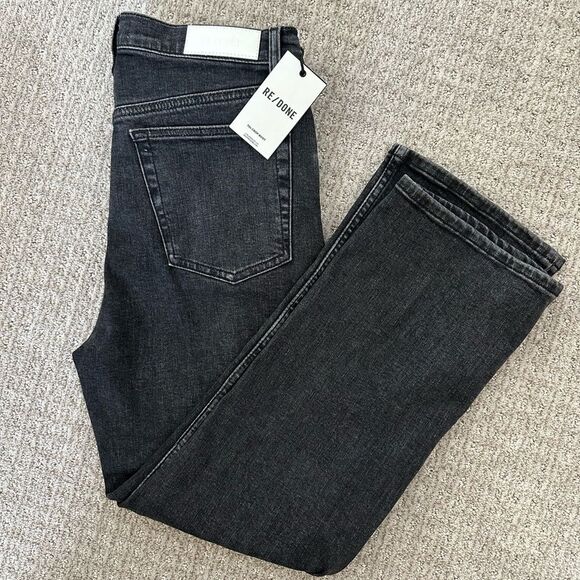 RE/DONE 70’s Crop Boot in Stone Noir NWT size 31 womens denim $275 retail - Picture 5 of 8